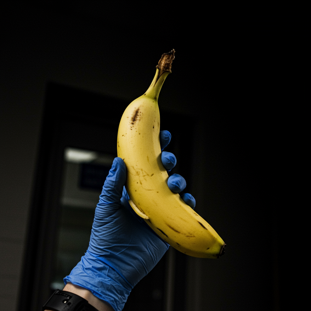 Un rayon de soleil pris entre des gants de latex, fruit d’un brave combat contre l’ordinaire. Banane, le héros des ombres.