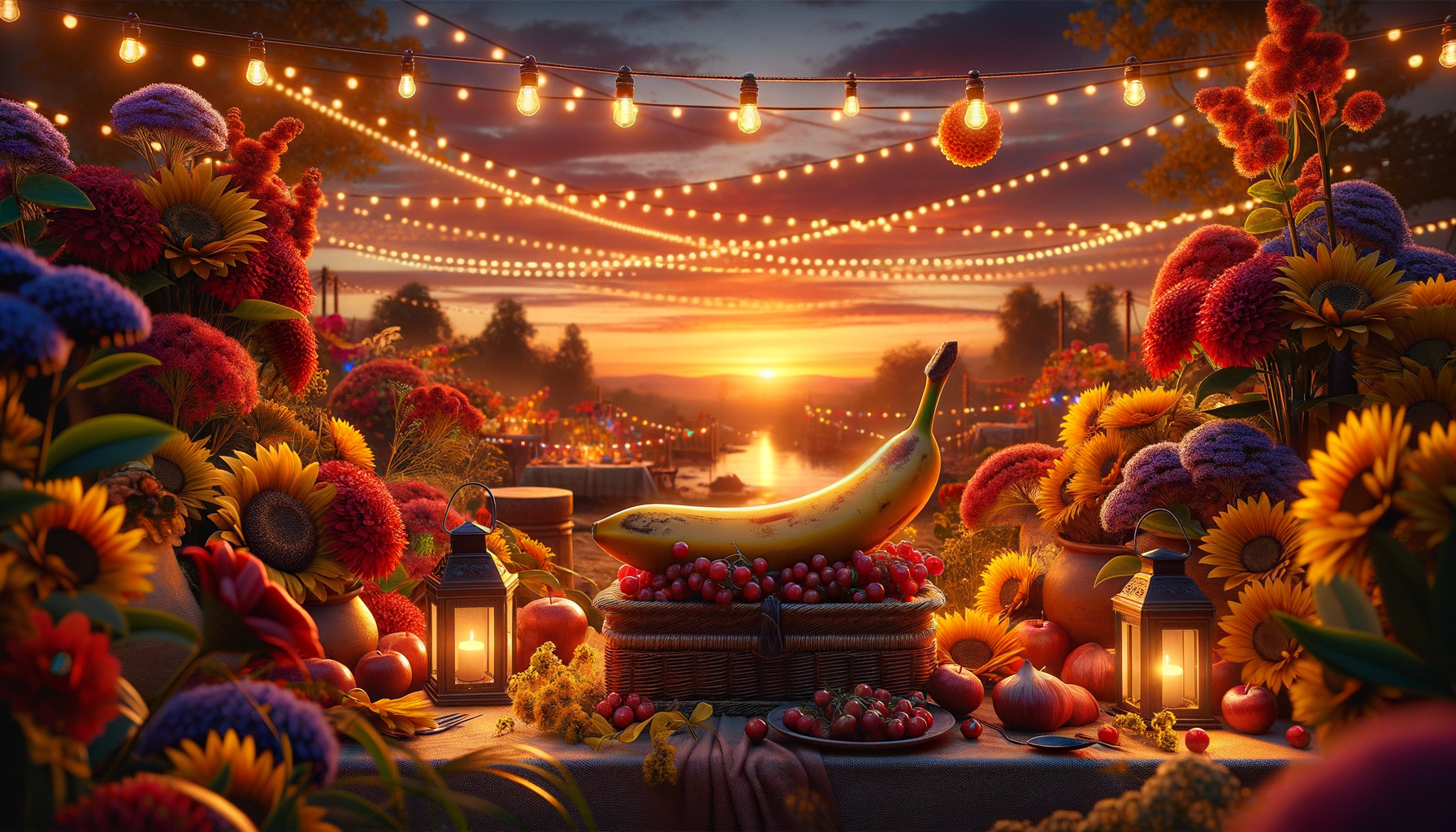 Banane au crépuscule : Festin de couleurs 0 (0)