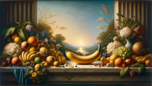 Éclat Doré : La Symphonie des Fruits