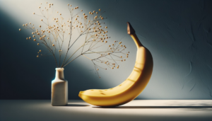 Banane en vase philosophique