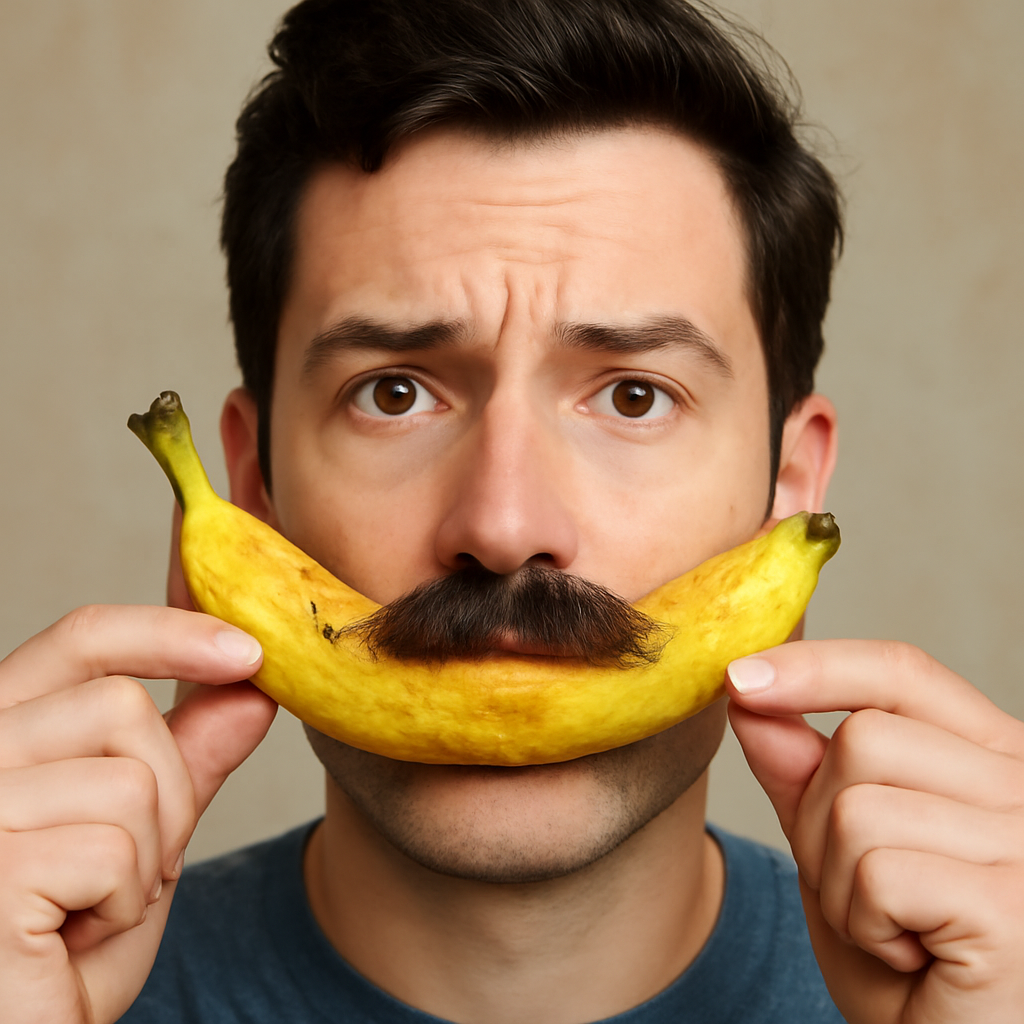 Banana Mustache Fun! 0 (0)