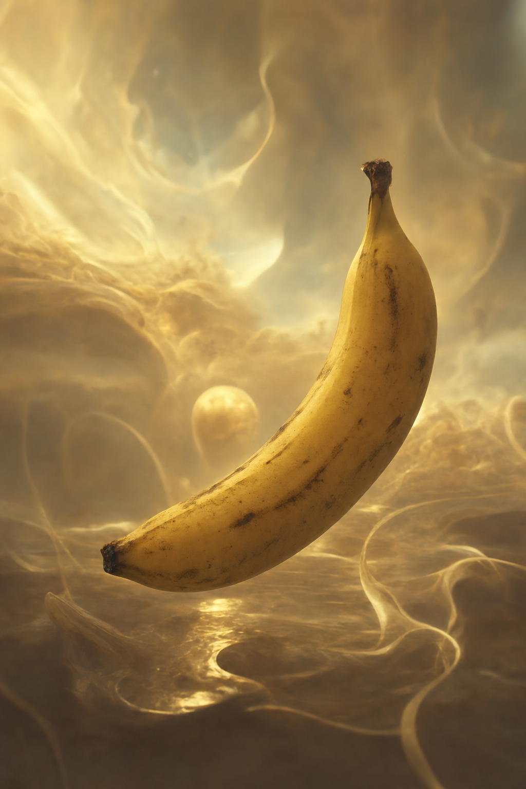 Une étoile dorée suspendue dans un rêve où les nuages chantent des chansons sucrées au goût de banane.